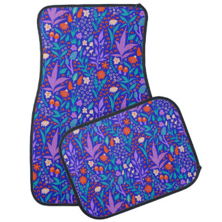 Vibrant Wildflowers Car Floor Mat
