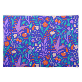 Vibrant Wildflowers Cloth Placemat