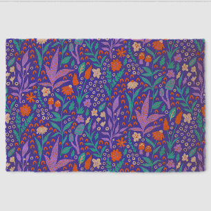 Vibrant Wildflowers Fiber Doormat