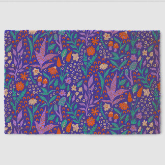 Vibrant Wildflowers Fiber Doormat