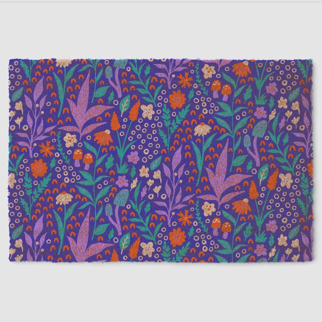 Vibrant Wildflowers Fiber Doormat (Front)