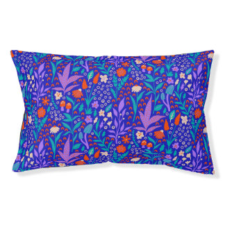 Vibrant Wildflowers Pet Bed