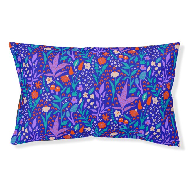 Vibrant Wildflowers Pet Bed (Front)