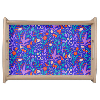 Vibrant Wildflowers Serving Tray