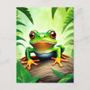 Vibrant Wildlife Frog Postcard