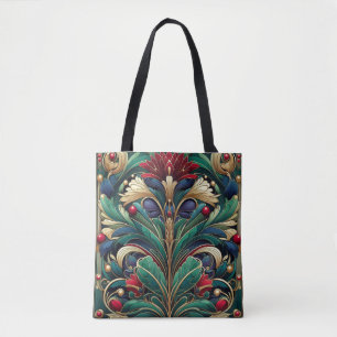 Vibrant William Morris Inspired Tote Bag