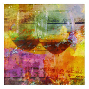 Vibrant Wine Acrylic Wall Art