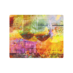 Vibrant Wine Metal Wall Art