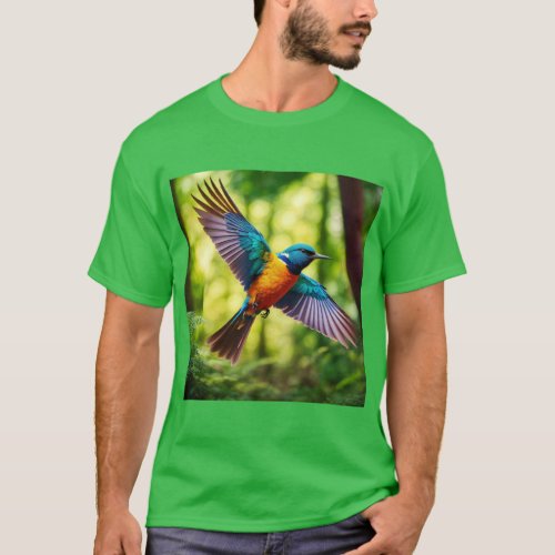 Vibrant Wings The Majesty of the Kingfisher T_Shirt