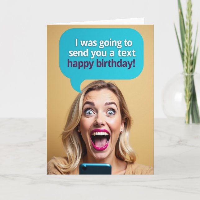 Vibrant Womans Birthday Card (Front)