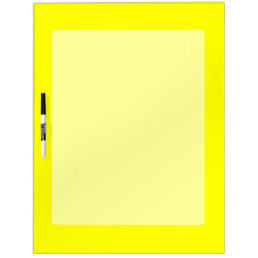 Vibrant Yellow Fluo Delight Ready to Customize Dry Erase Board