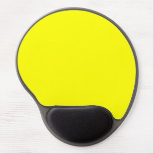 Vibrant Yellow Fluo Delight Ready to Customize Gel Mouse Pad