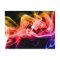 Vibrant Yellow Orange Purple Abstract Smoke