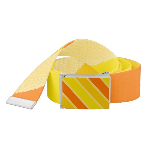 Vibrant Yellow Orange Shades Radiant Design Belt