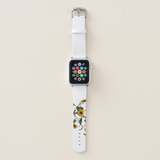 Vibrant Yellow Sunflower Apple Watch Band