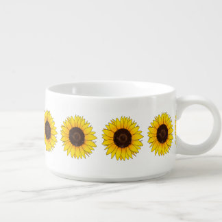 Vibrant Yellow Sunflower Bloom Bowl