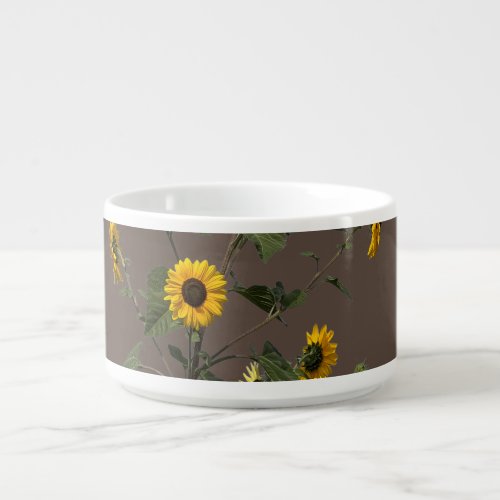 Vibrant Yellow Sunflower Bowl