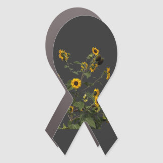 Vibrant Yellow Sunflower Car Magnet