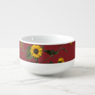 Vibrant Yellow Sunflower Soup Mug