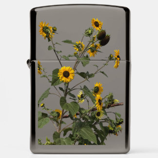 Vibrant Yellow Sunflower Zippo Lighter