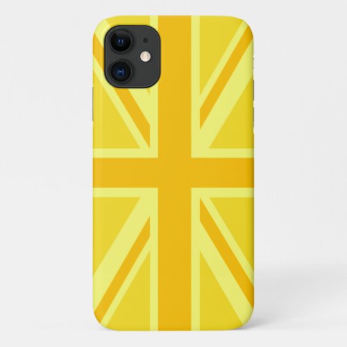 Vibrant Yellow Union Jack iPhone 11 Case