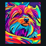 Vibrant Yorkie Pop Art Poster<br><div class="desc">A captivating pop art portrait of a Yorkshire Terrier in a burst of vibrant colors. Perfect for dog lovers and art enthusiasts (This Design Made With AI). Place Order Today and Embrace the Joy of Shopping!</div>