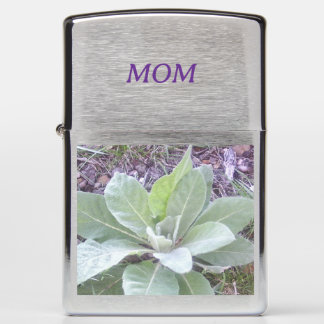 Vibrant Young Plant in Garden Zippo Lighter
