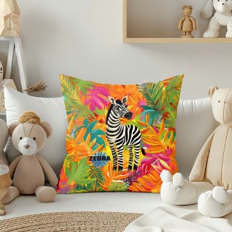 Vibrant Zebra Jungle Design