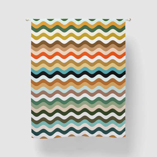 Vibrant Zigzag  Curtain (Front)