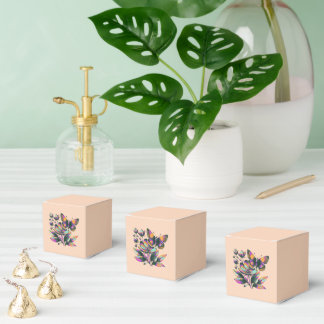 Vibrante butterfly favor boxes