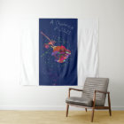 Vibrantly Colored Floral Tapestry