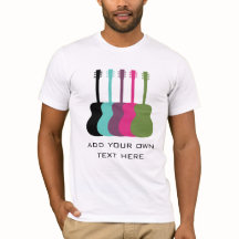 Vibrantly Colored Guitars Men's Shirt