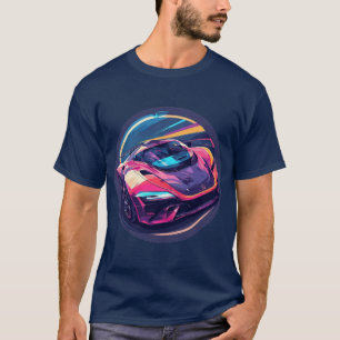 Vibrantly Rendered Sports Car T-Shirt