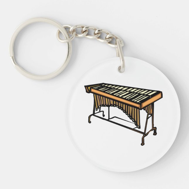 vibraphone simple instrument design.png keychain (Front)