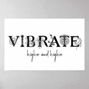 Vibrate higher and higher Lotus dragonfly moon art Poster