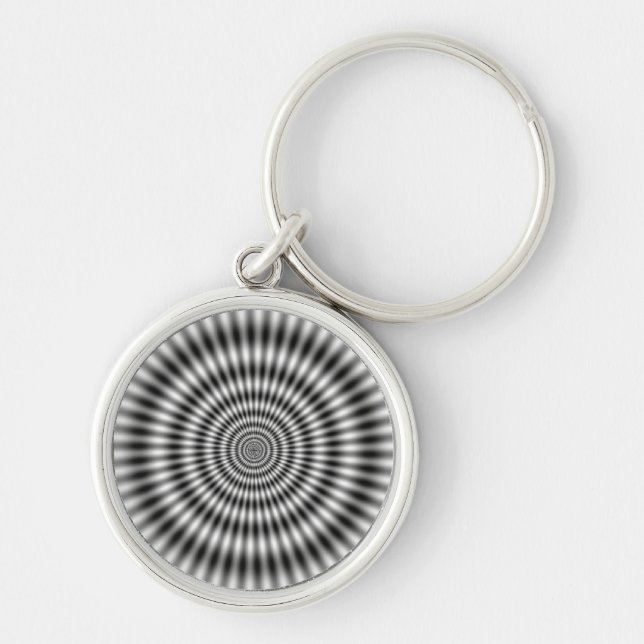 Vibrating Circle - Optical Illusion Keychain (Front)
