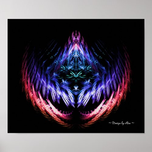 Vibrating Color Fractal Poster