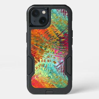 Vibrating Rainbow Pattern iPhone 13 Case