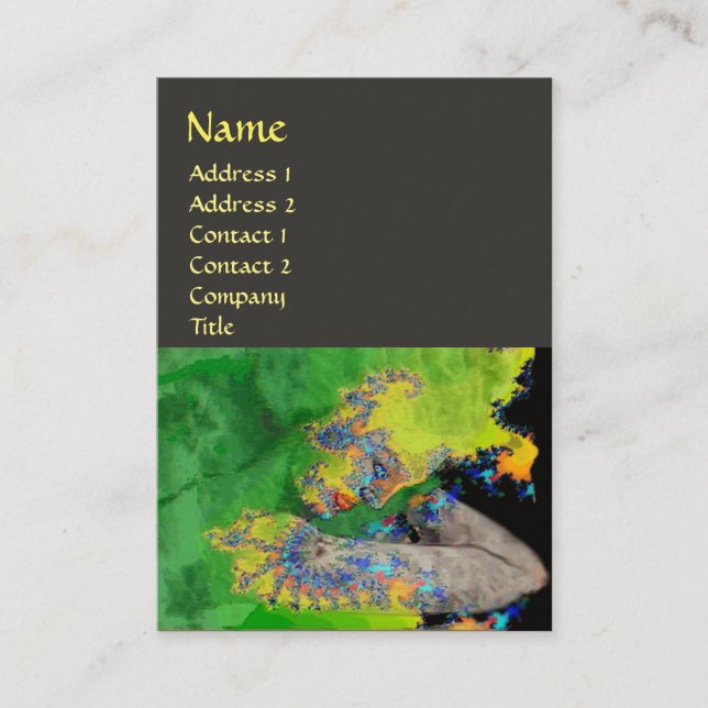 VIBRATIONS OF MATTER,grey Business Card (Front)