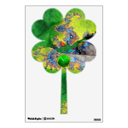 VIBRATIONS OF MATTER  ST PATRICKS  DAY CLOVER WALL DECAL