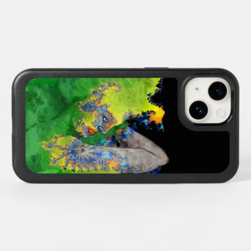 VIBRATIONS OF MATTER  Woman in Green Fractals OtterBox iPhone 14 Case