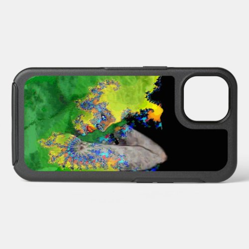 VIBRATIONS OF MATTER  Woman in Green Fractals iPhone 13 Case