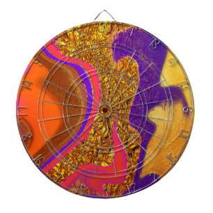 vibratory color art dart board