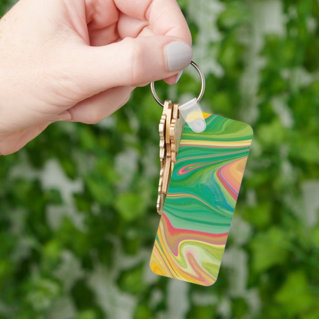 vibratory color art keychain (Hand)