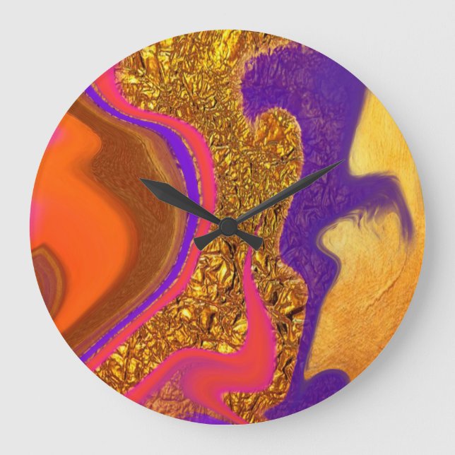 vibratory color art large clock (Front)