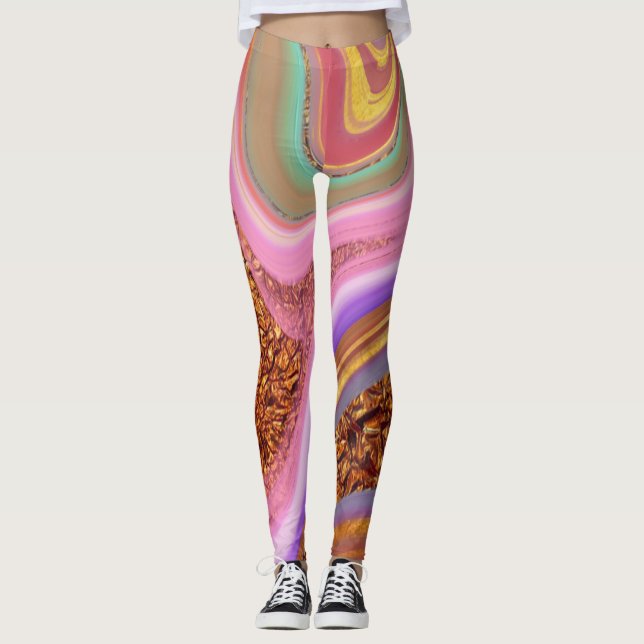 vibratory color art leggings (Front)