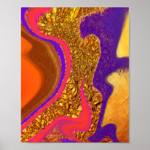 vibratory color art poster