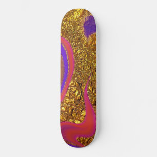 vibratory color art skateboard