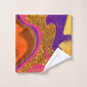 vibratory color art wash cloth