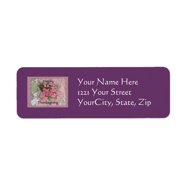 Viburnum Fall Foliage Items Label (Front)